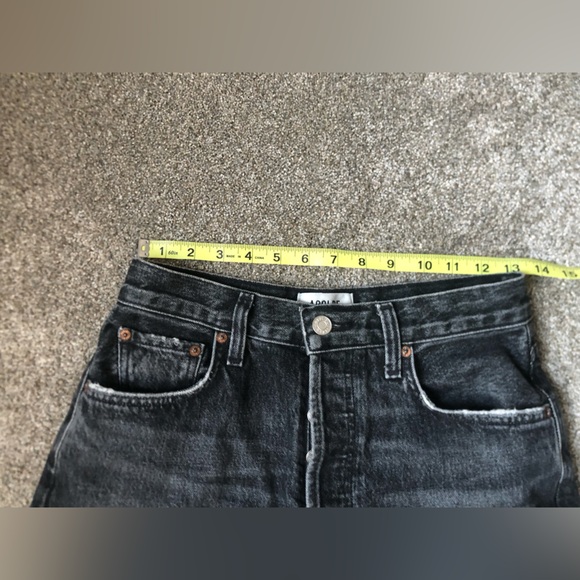 Agolde Low Slung Baggy 30.5” Jeans in Ditch Grey Wash Size 23 Waist Relaxed Fit - Picture 14 of 16